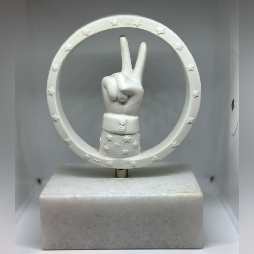 Jonathan Adler Marble & Ceramic Peace Sign
